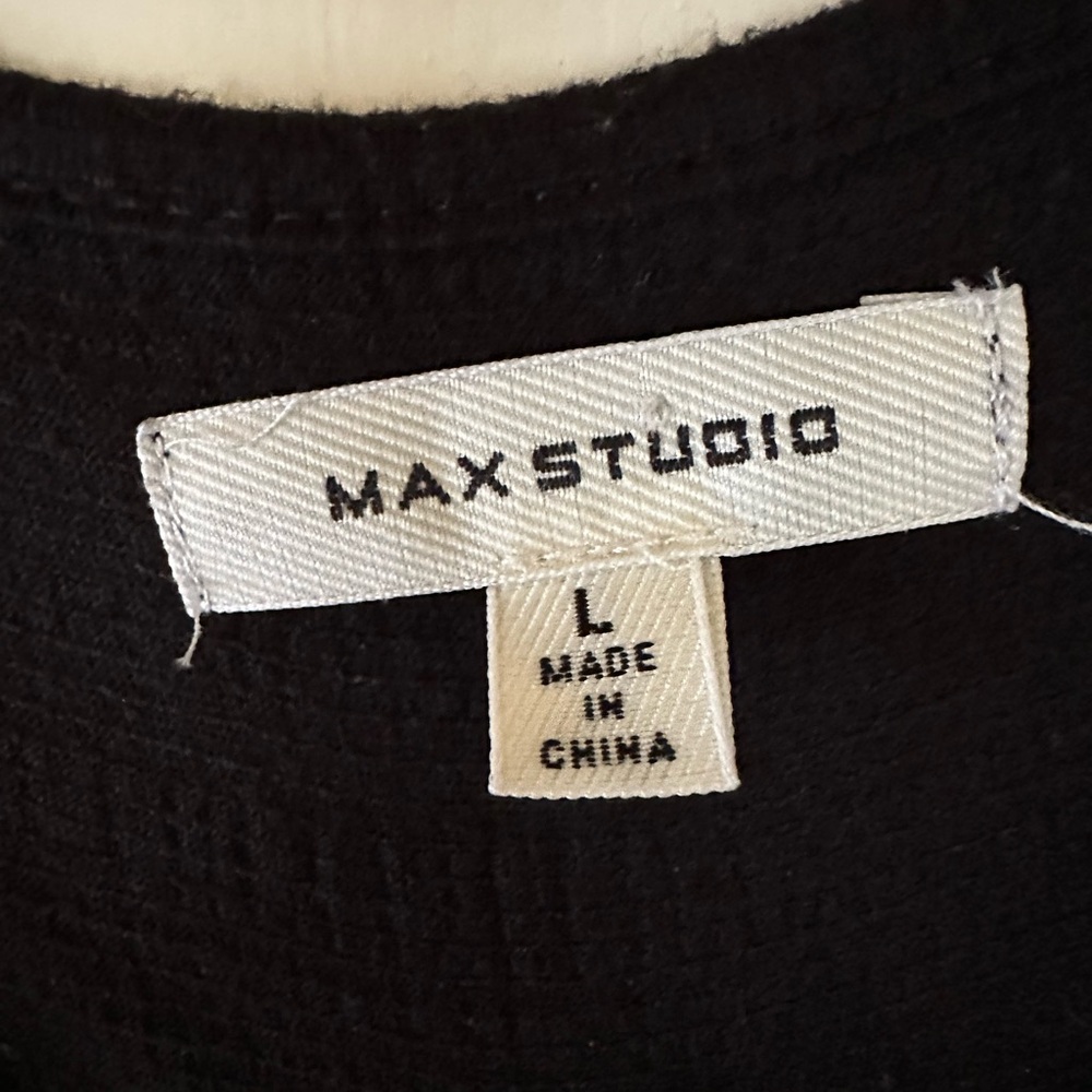 Max Studio Black Ruffle Mini Dress - Picture 3 of 5